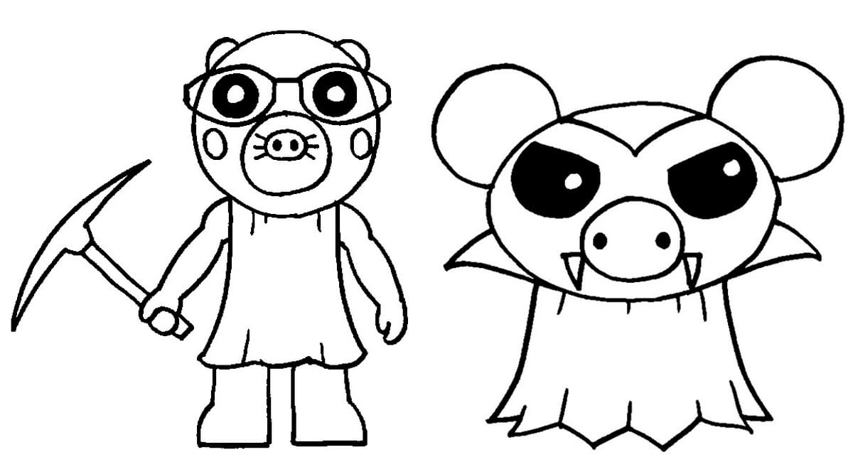 Online coloring book: Coloring roblox halloween